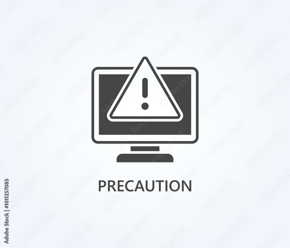 Precaution Vector, Icon Or Logo Sign Symbol Illustration Precaution Vector, Icon Or Logo Sign Symbol Illustration