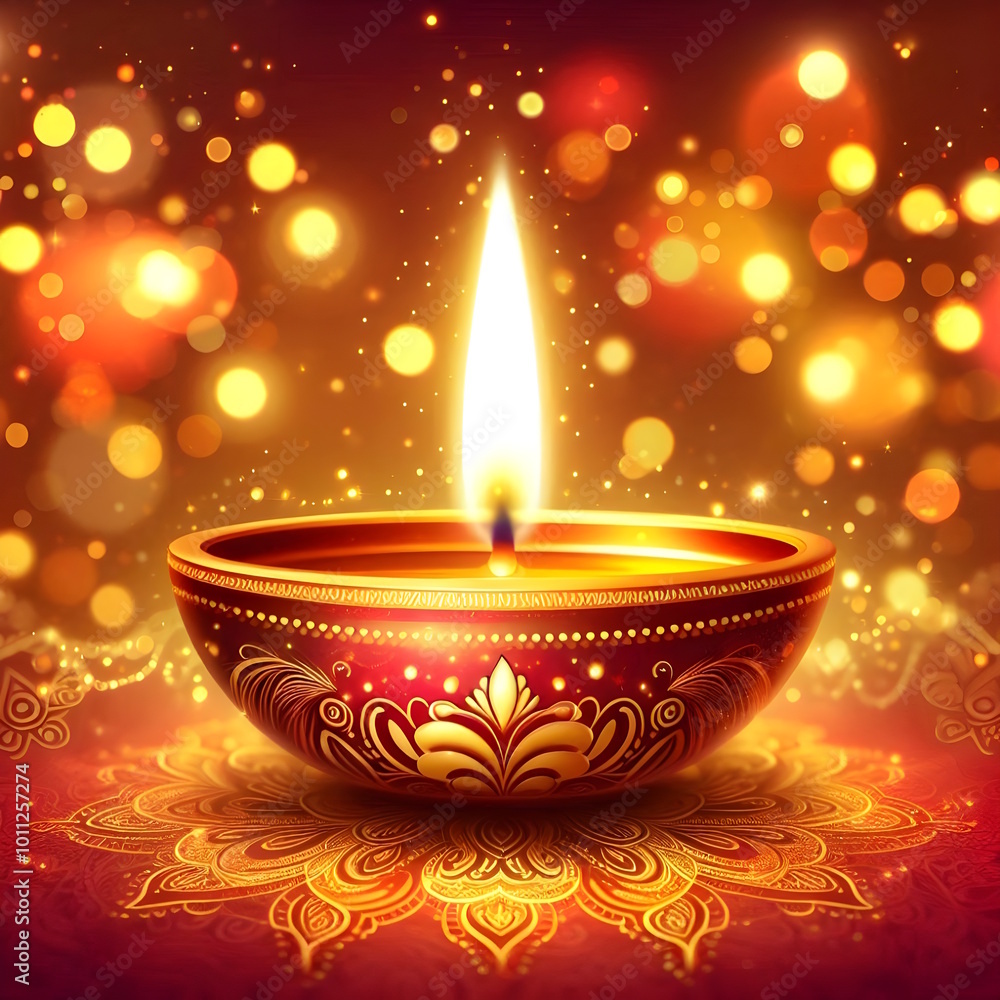 diwali burning candles bokeh festive diwali burning candles bokeh festive