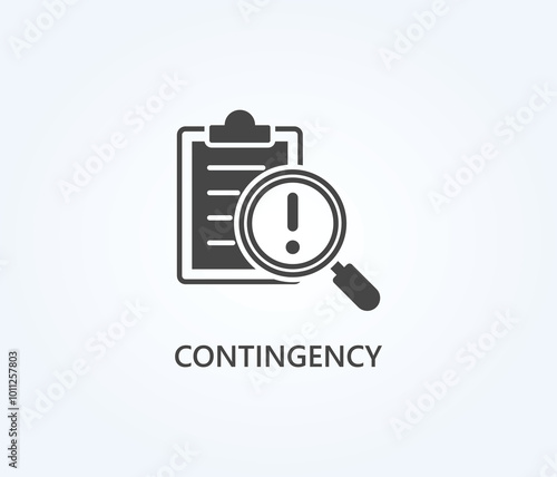  Contingency Vector, Icon Or Logo Sign Symbol Illustration 