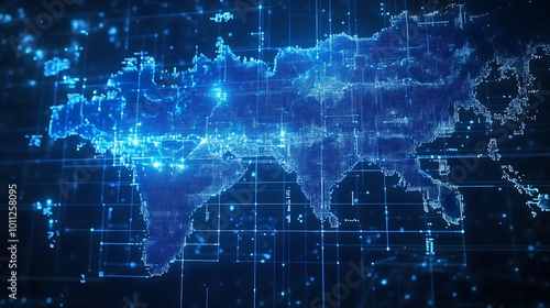 Digital World Map: Global Connectivity