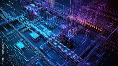 Wallpaper Mural Technology doodles background Torontodigital.ca