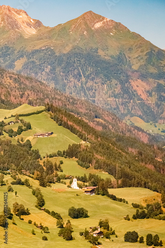 Alpine summer view at Mount Goldried, Matrei, Eastern Tyrol, Austria photo