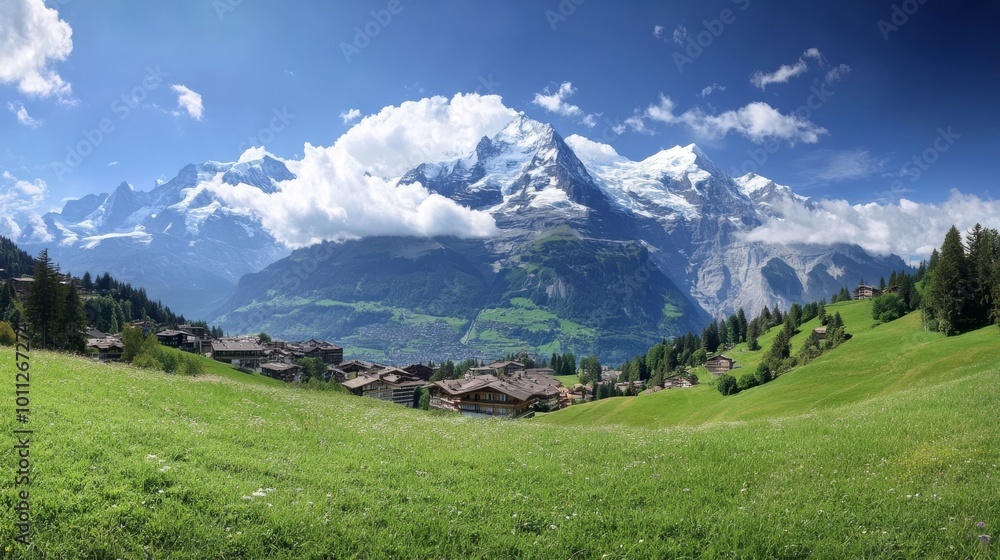 Fototapeta premium Jungfrau, Murren, Switzerland