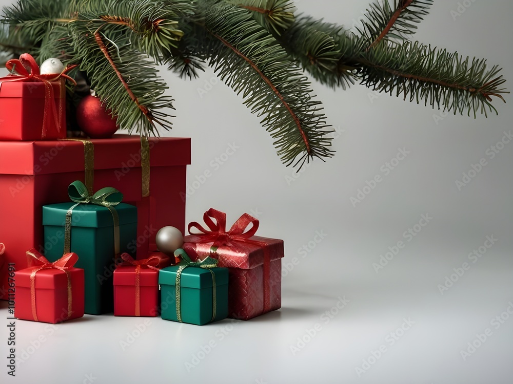 christmas tree with gift boxes christmas tree with gift boxes