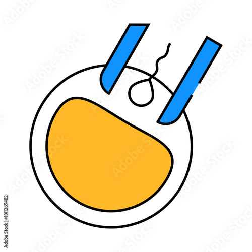 artificial insemination line icon vector. artificial insemination sign. isolated symbol illustration