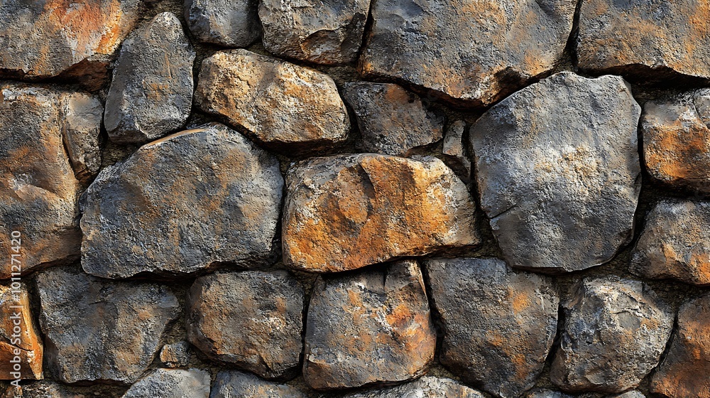 Textured stone wall showcasing rustic rough surface with natural colors wallpaper Textured stone wall showcasing rustic rough surface with natural colors wallpaper