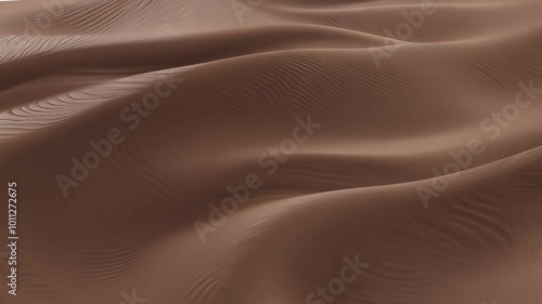 An abstract background featuring smooth, chocolate-like waves with a rich mousse color and soft, airy texture.