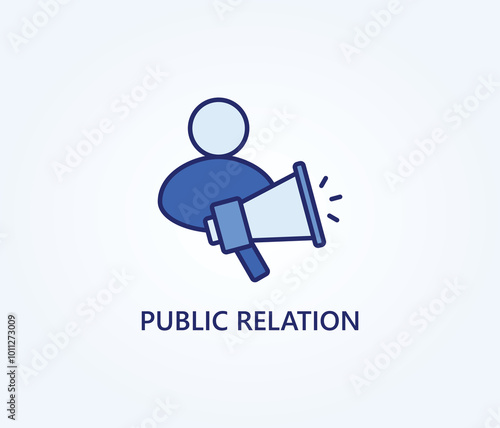  Public Relation vector, icon or logo sign symbol illustration 