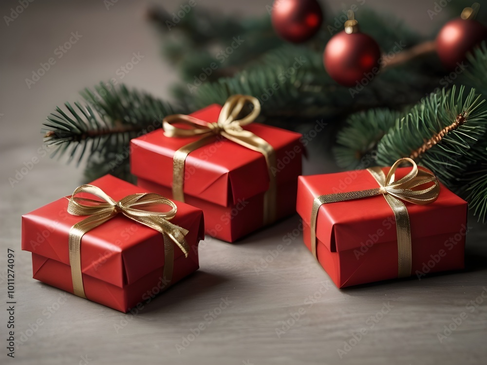 christmas tree and gifts