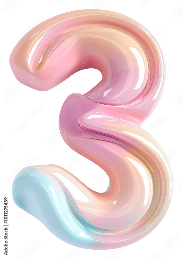 PNG Number 3 curve shape white background. PNG Number 3 curve shape white background.