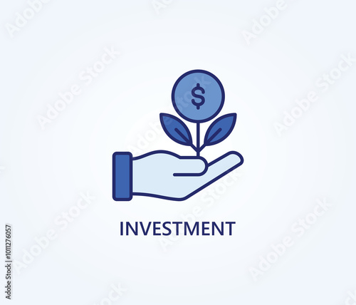 Free Download  Investment vector, icon or logo sign symbol illustration  - GFXLoad