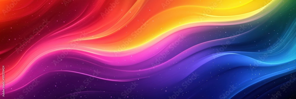 Abstract Rainbow Waves Abstract Rainbow Waves