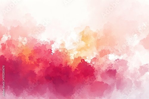 Abstract watercolor design with warm colors blending beautifully, perfect for backgrounds or creative projects.