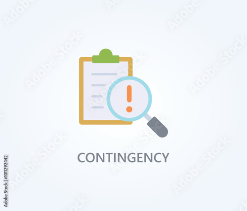  Contingency Vector, Icon Or Logo Sign Symbol Illustration 