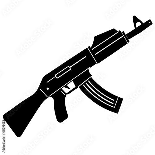 illustration of a gun