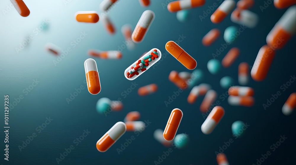 Bacteria evolving drug resistance in wastewater, environmental focus, 3D illustration Bacteria evolving drug resistance in wastewater, environmental focus, 3D illustration