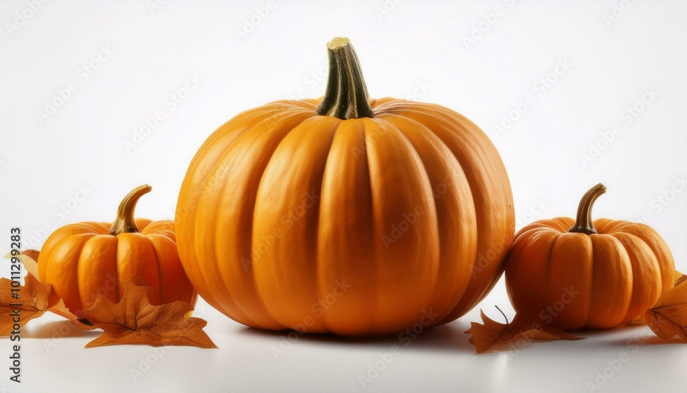 A carved pumpkin with a spooky, smiling face, glowing in the dark, symbolizing Halloween and the autumn season on white background A carved pumpkin with a spooky, smiling face, glowing in the dark, symbolizing Halloween and the autumn season on white background
