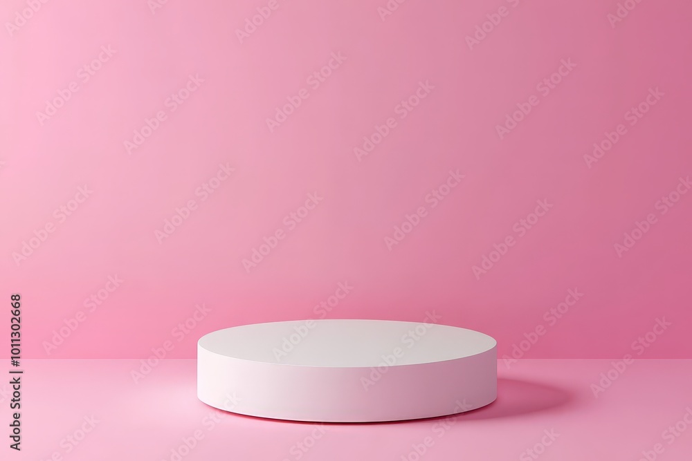Minimalist Pink and White Podium Minimalist Pink and White Podium
