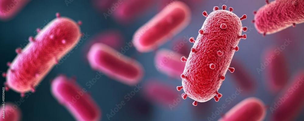 Resistant bacteria adapting in hospital environments, infection risk, 3D illustration Resistant bacteria adapting in hospital environments, infection risk, 3D illustration