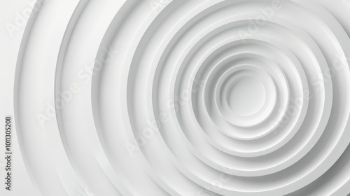 Abstract white circular pattern background.