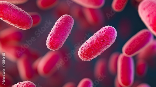 Resistant bacteria infiltrating the immune system, health risk, 3D illustration