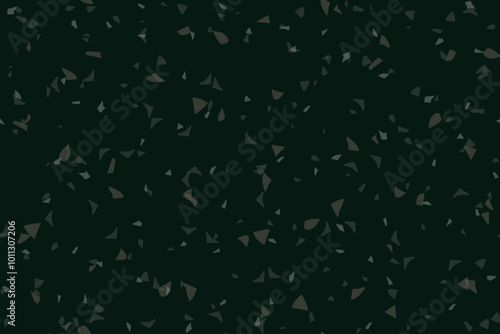 Terrazzo Venetian Pattern. Terrazzo Glass Trendy Pattern. Vector Abstract Terrazo Design. Marble Wall Italian Texture. Gray Mosaic Floor Background. Glass Abstract Irregular Art. Stone Seamless Print