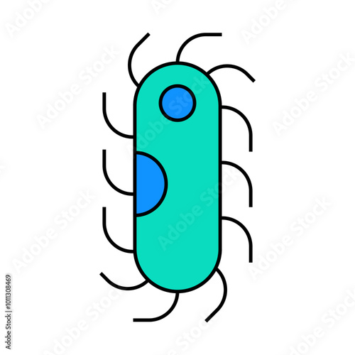 protozoa malaria line icon vector. protozoa malaria sign. isolated symbol illustration