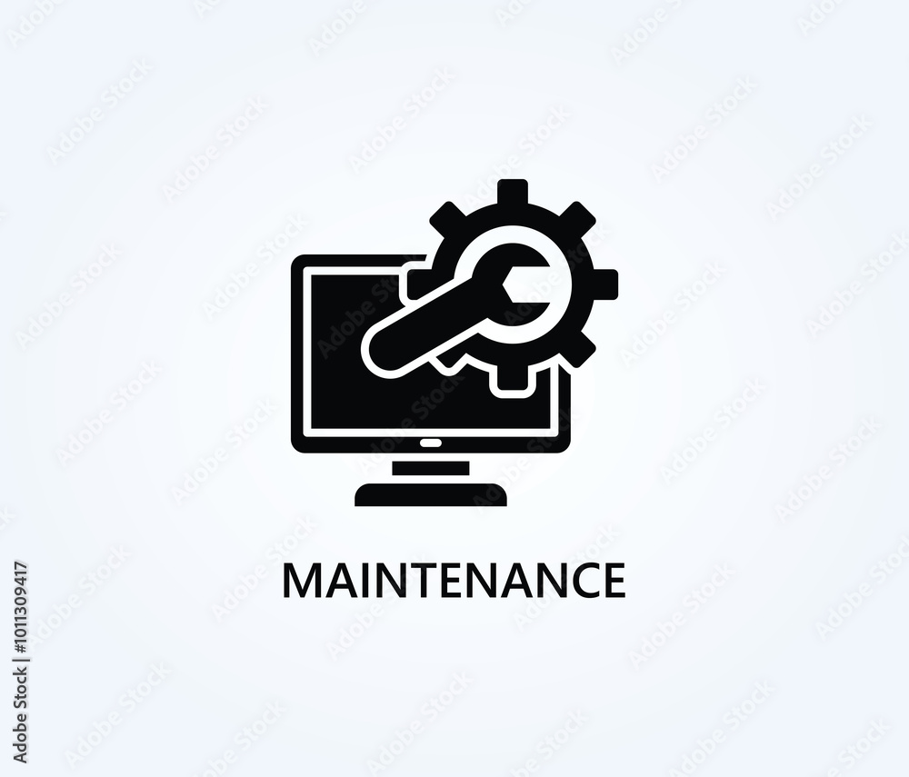 Maintenance Vector, Icon Or Logo Sign Symbol Illustration Maintenance Vector, Icon Or Logo Sign Symbol Illustration