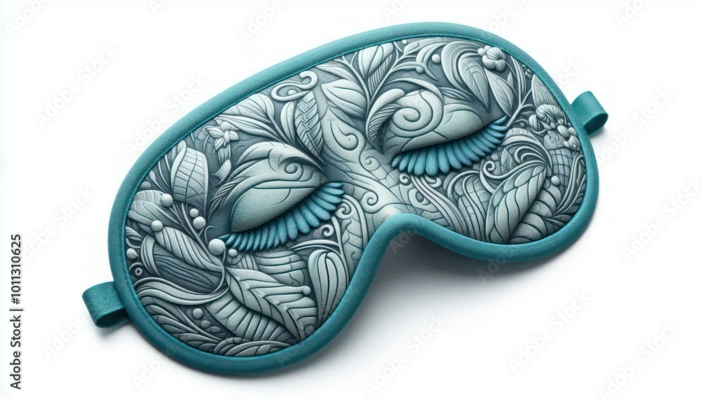 Sleeping eye mask, isolated on white background. Sleeping eye mask, isolated on white background.