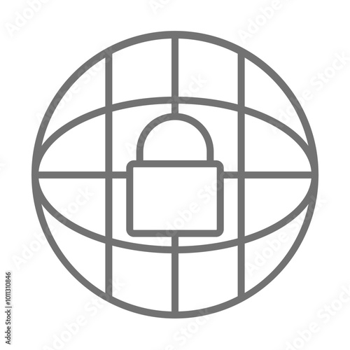 Protected Network icon Design