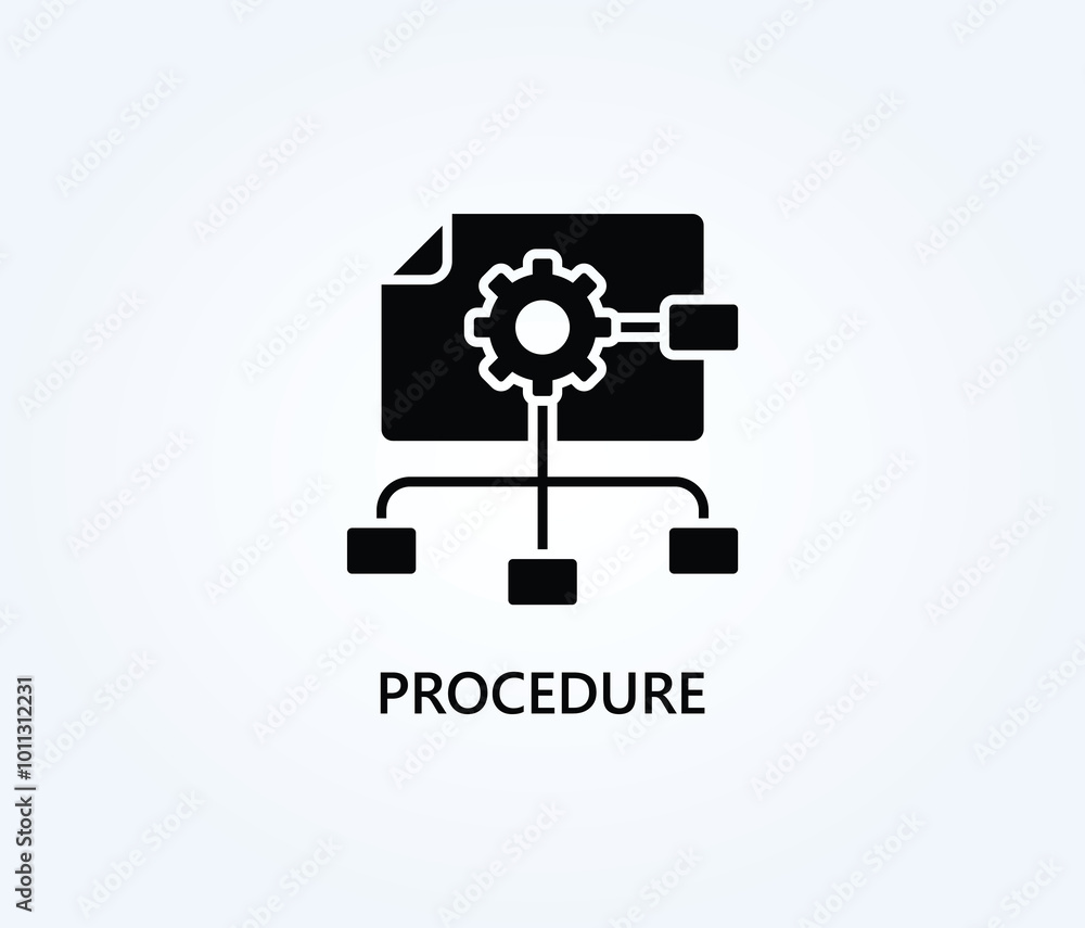 Procedure Vector, Icon Or Logo Sign Symbol Illustration Procedure Vector, Icon Or Logo Sign Symbol Illustration