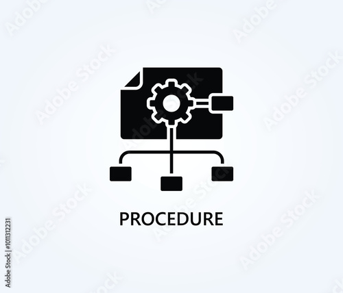  Procedure Vector, Icon Or Logo Sign Symbol Illustration 