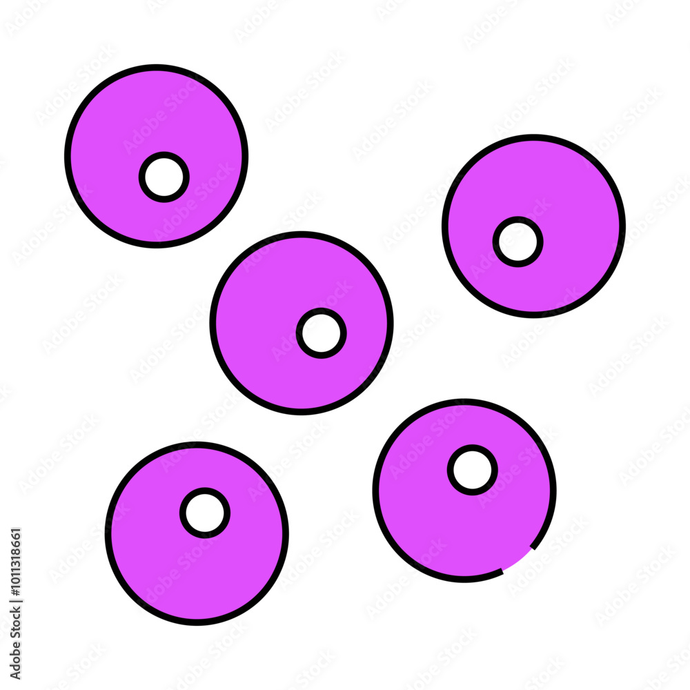 coccus bacteria line icon vector. coccus bacteria sign. isolated symbol illustration coccus bacteria line icon vector. coccus bacteria sign. isolated symbol illustration