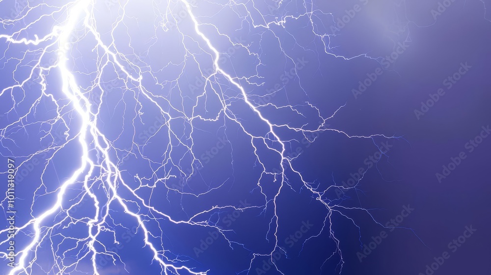 Dramatic lightning strike in a dark sky. Dramatic lightning strike in a dark sky.