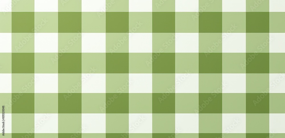 Green and White Gingham Pattern Green and White Gingham Pattern