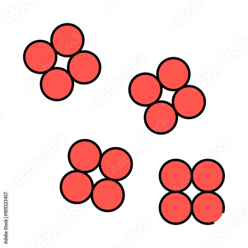 staphylococcus aureus line icon vector. staphylococcus aureus sign. isolated symbol illustration