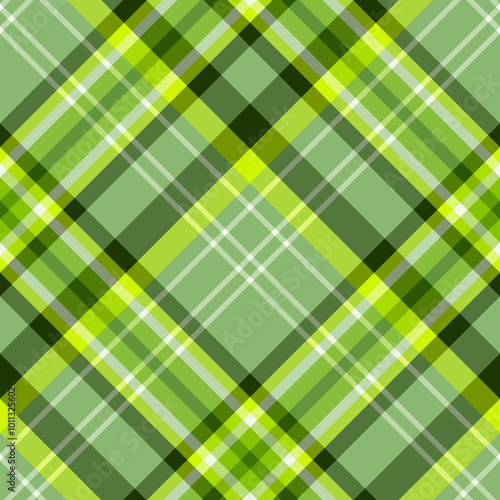 Seamless pattern in magical light and dark green colors for plaid, fabric, textile, clothes, tablecloth and other things. Vector image. 2