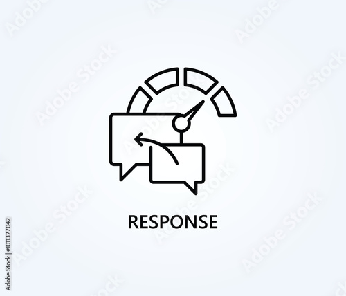  Response Vector, Icon Or Logo Sign Symbol Illustration 
