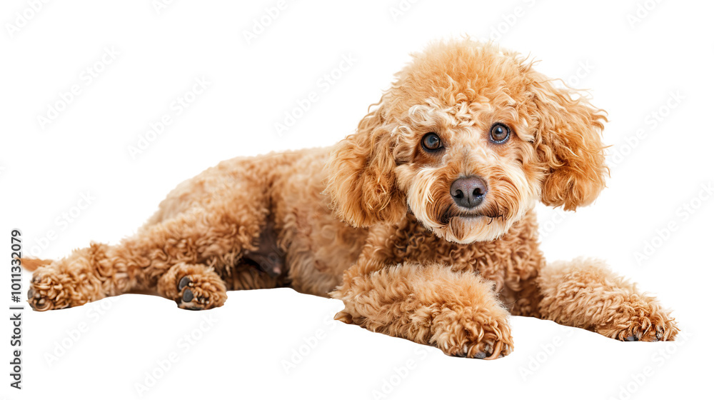 Poodle dog full body shot isolated on transparent background, PNG Poodle dog full body shot isolated on transparent background, PNG
