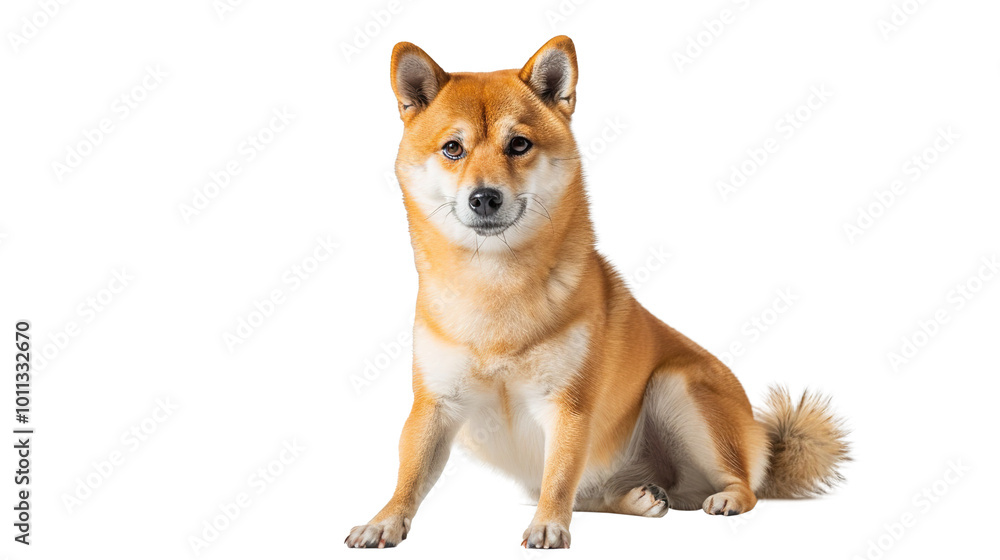 Shiba inu dog full body shot isolated on transparent background, PNG Shiba inu dog full body shot isolated on transparent background, PNG