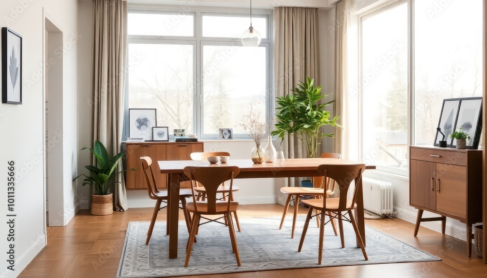 Warm and Inviting: A Modern Dining Room Oasis Warm and Inviting: A Modern Dining Room Oasis