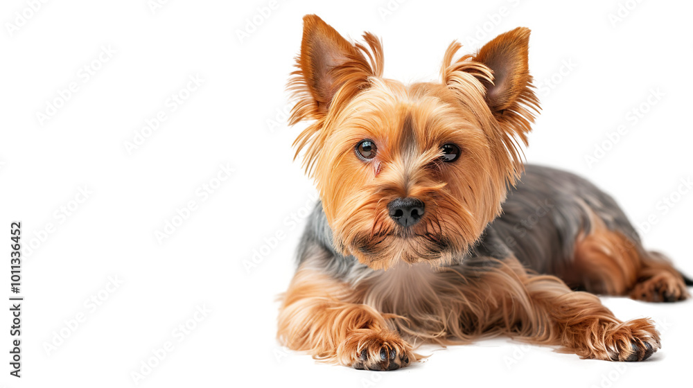 Yorkshire dog full body shot isolated on transparent background, PNG Yorkshire dog full body shot isolated on transparent background, PNG