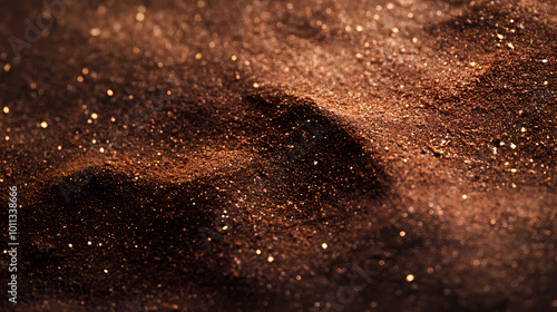 Chocolate color sands of the desert. Background and Texture.