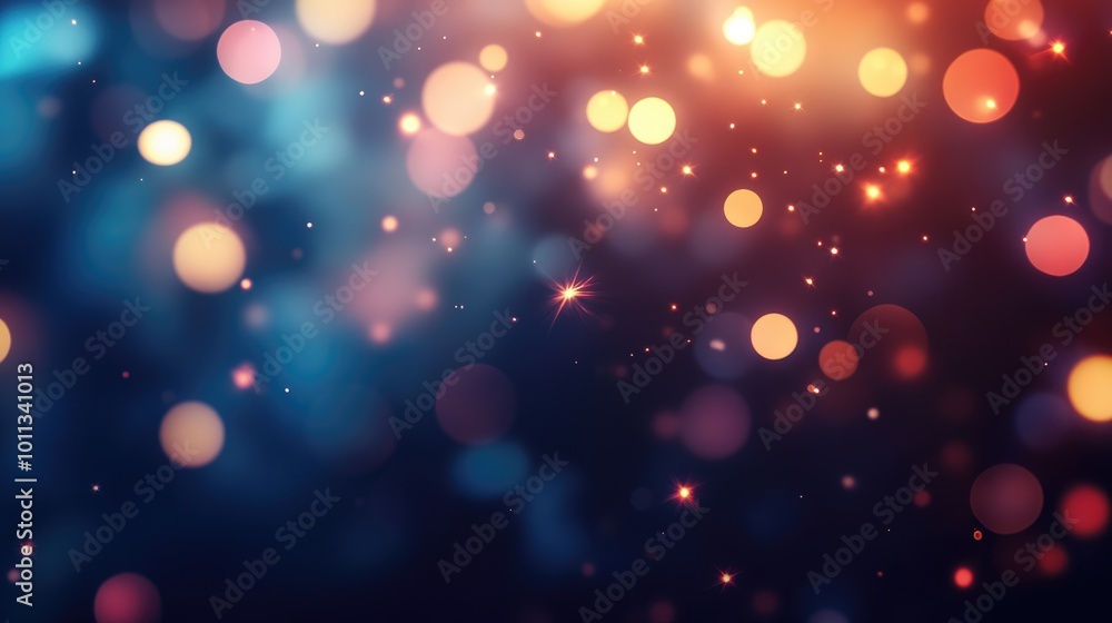 Blurred bokeh background featuring festive lights Blurred bokeh background featuring festive lights