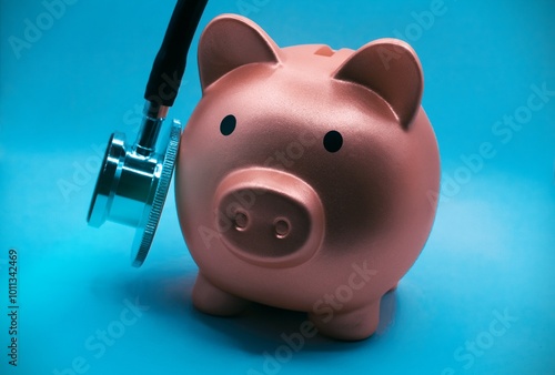 Cuadro en lienzo hospital budget and accounting, finances, medical insurance, healthcare money sa