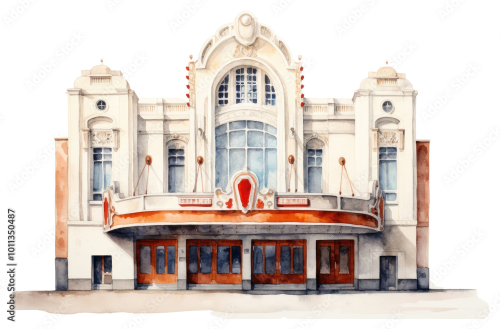 Naklejka premium PNG Architecture building city restaurant.