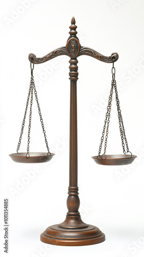 Emblematic Justice Scales Symbolizing Balance and Law 