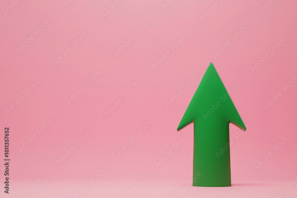 An image of a green graph with a higher arrow on an isolated background, showing analytics and online investments concepts. An image of a green graph with a higher arrow on an isolated background, showing analytics and online investments concepts.