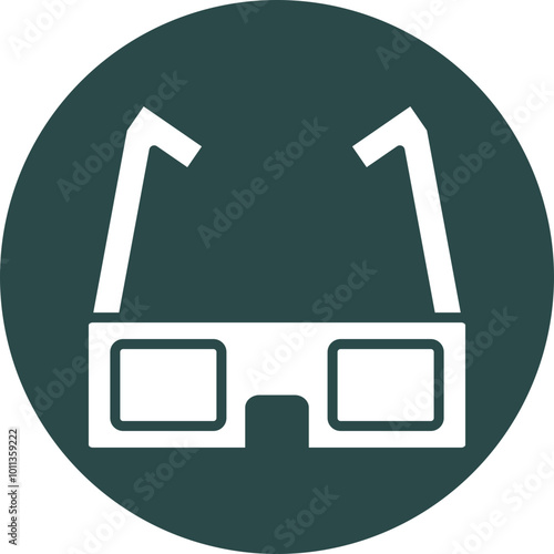 3d Glasses Icon Design