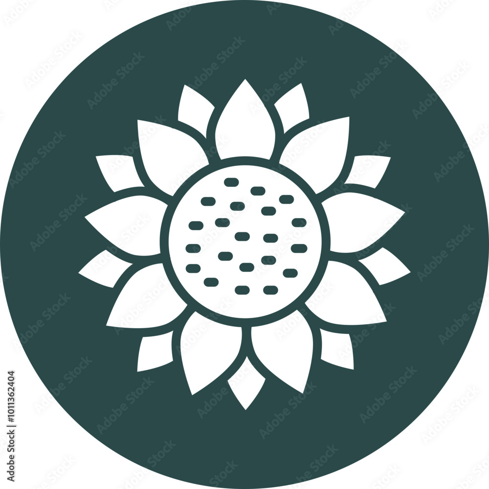 Sunflower Icon Design Sunflower Icon Design